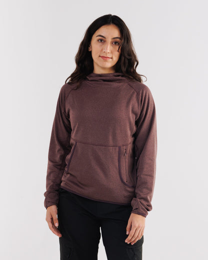 Womens Air-Grid Fleece Cacao