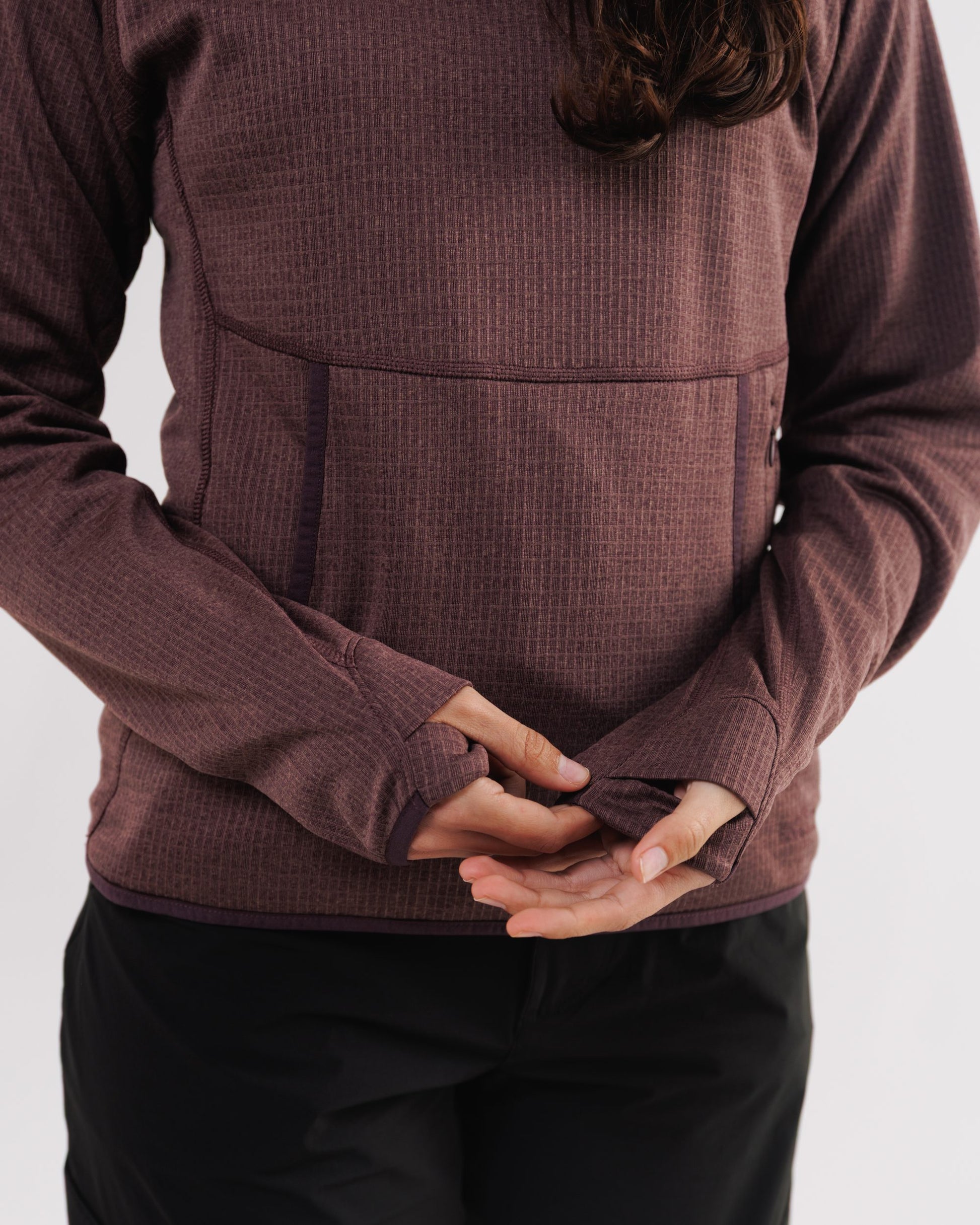Womens Air-Grid Fleece Cacao