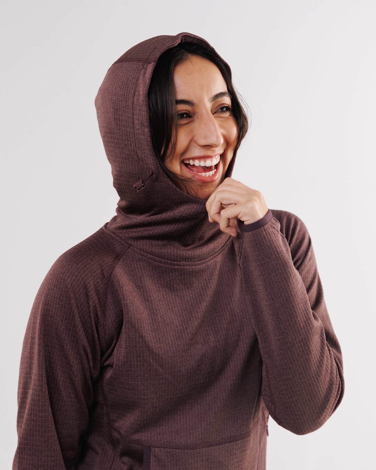 Womens Air-Grid Fleece Cacao