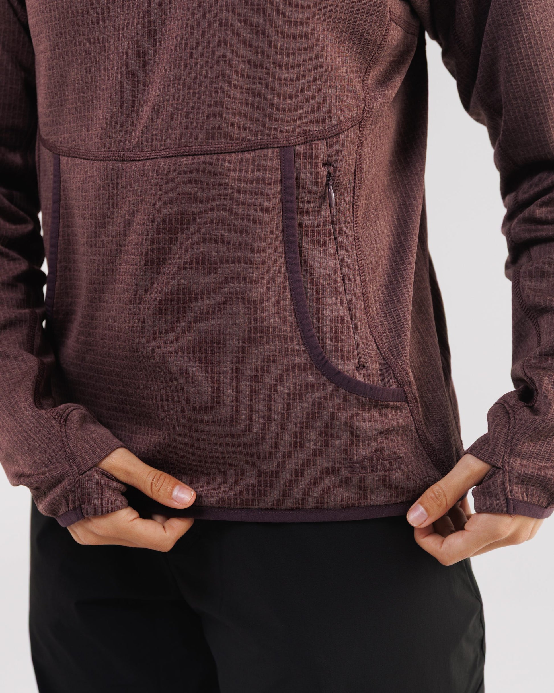 Womens Air-Grid Fleece Cacao