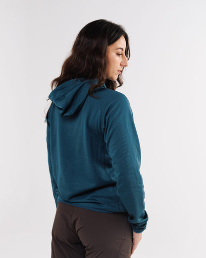 Womens Air-Grid Fleece Deep Sea
