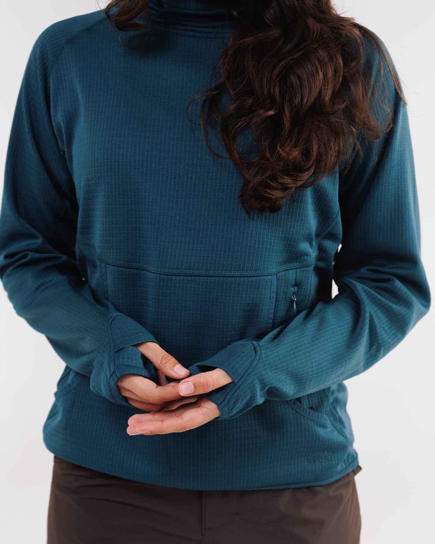 Womens Air-Grid Fleece Deep Sea