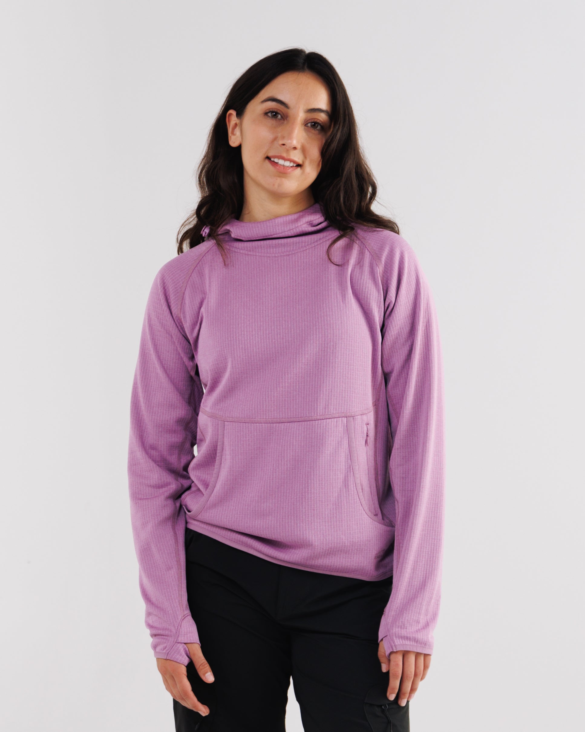 Women's Air-Grid Fleece - Dusky Lavender | Zorali