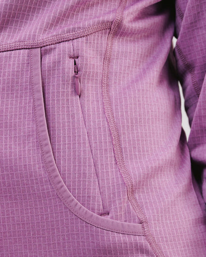 Womens Air-Grid Fleece Dusky Lavender