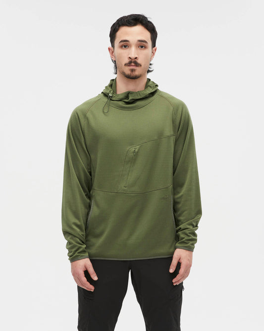 Mens Air-Grid™ Fleece Bush Green