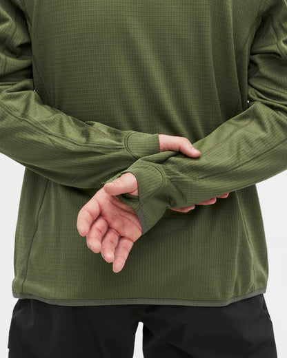 Mens Air-Grid™ Fleece Bush Green