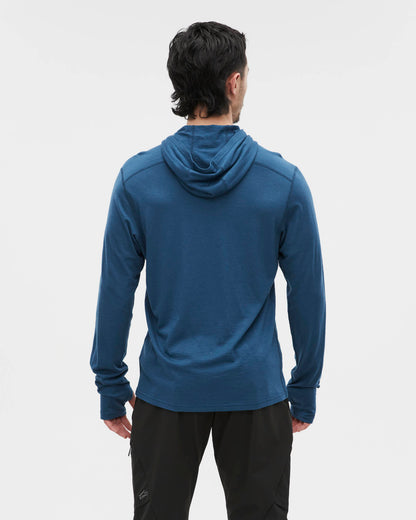 Mens Merino LS Hoody Deep Sea
