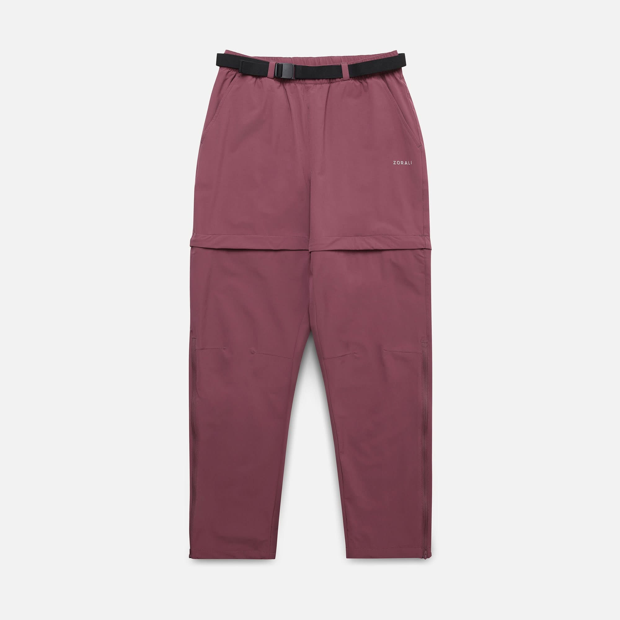 Womens Zip-Off Pants - Berry | Zorali