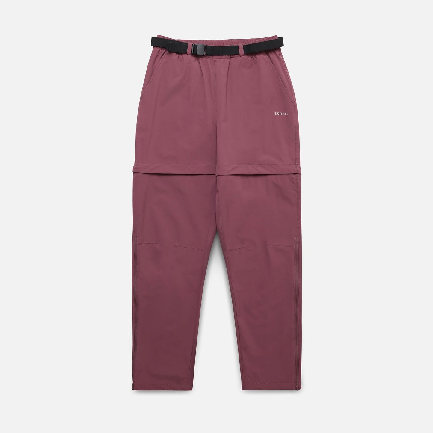 Impeccably Imperfect Womens Zip Off Pants Berry