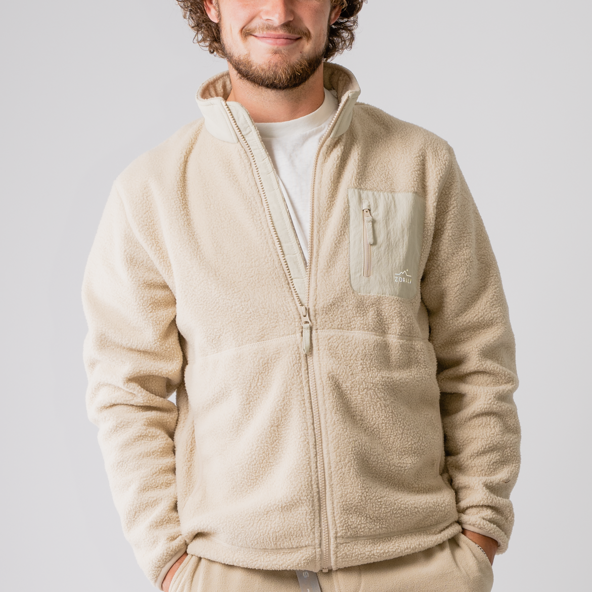 Mens Cosy Camp Fleece Oat