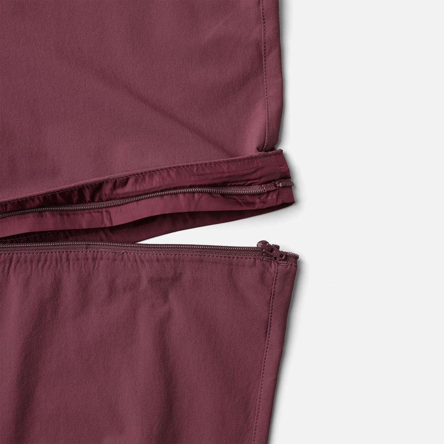 Impeccably Imperfect Womens Zip Off Pants Berry