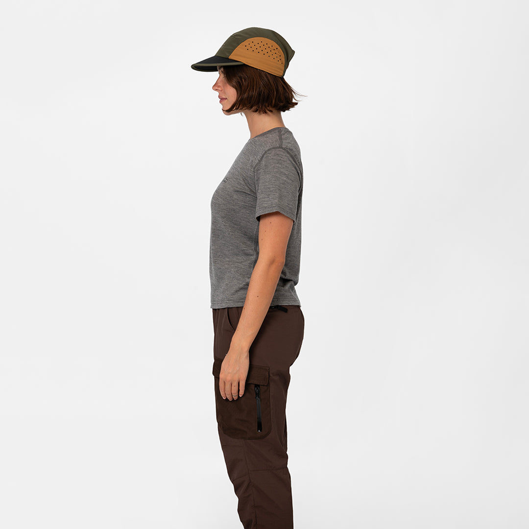 Womens Merino T-Shirt Grey Marle