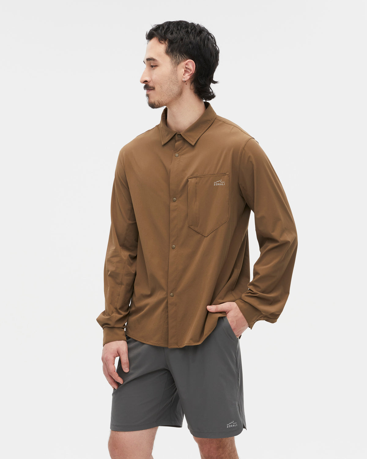 Unisex Daylight™ Technical Long Sleeve Shirt Teak, view 2