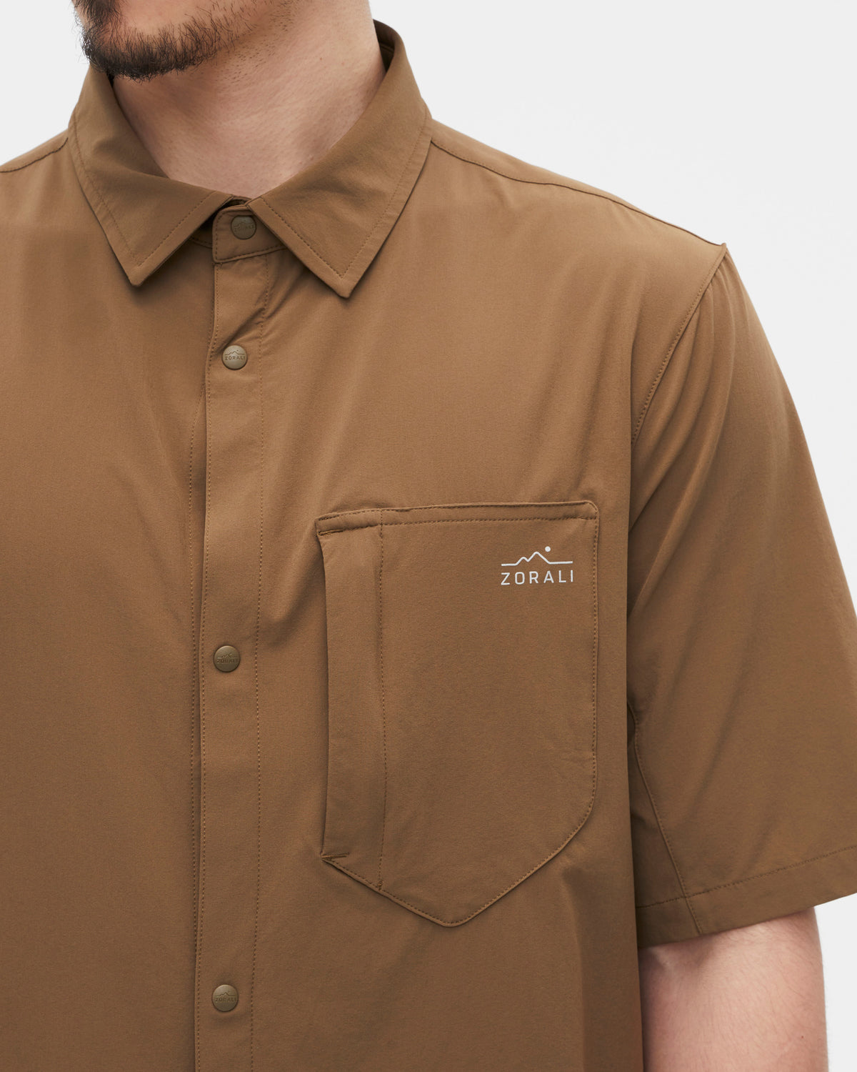 Unisex Daylight™ Technical Short Sleeve Shirt Teak, view 3