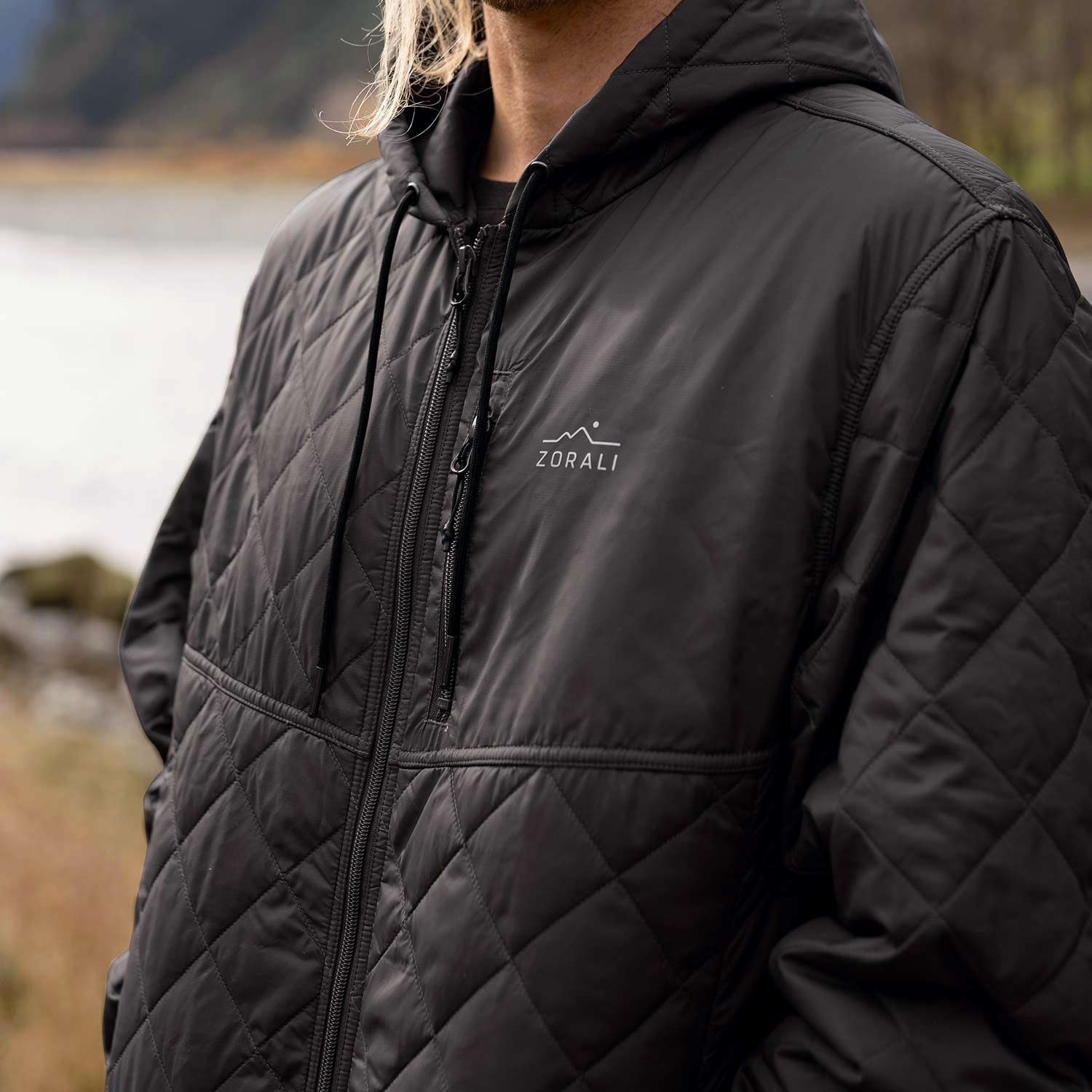 Black cheap insulated jacket