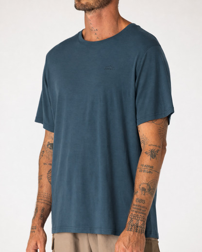 Mens Merino T-Shirt Deep Sea