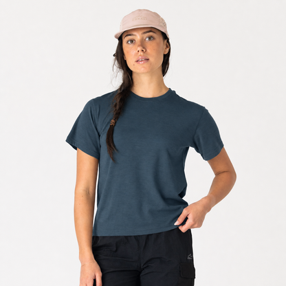 Womens Merino T-Shirt Deep Sea