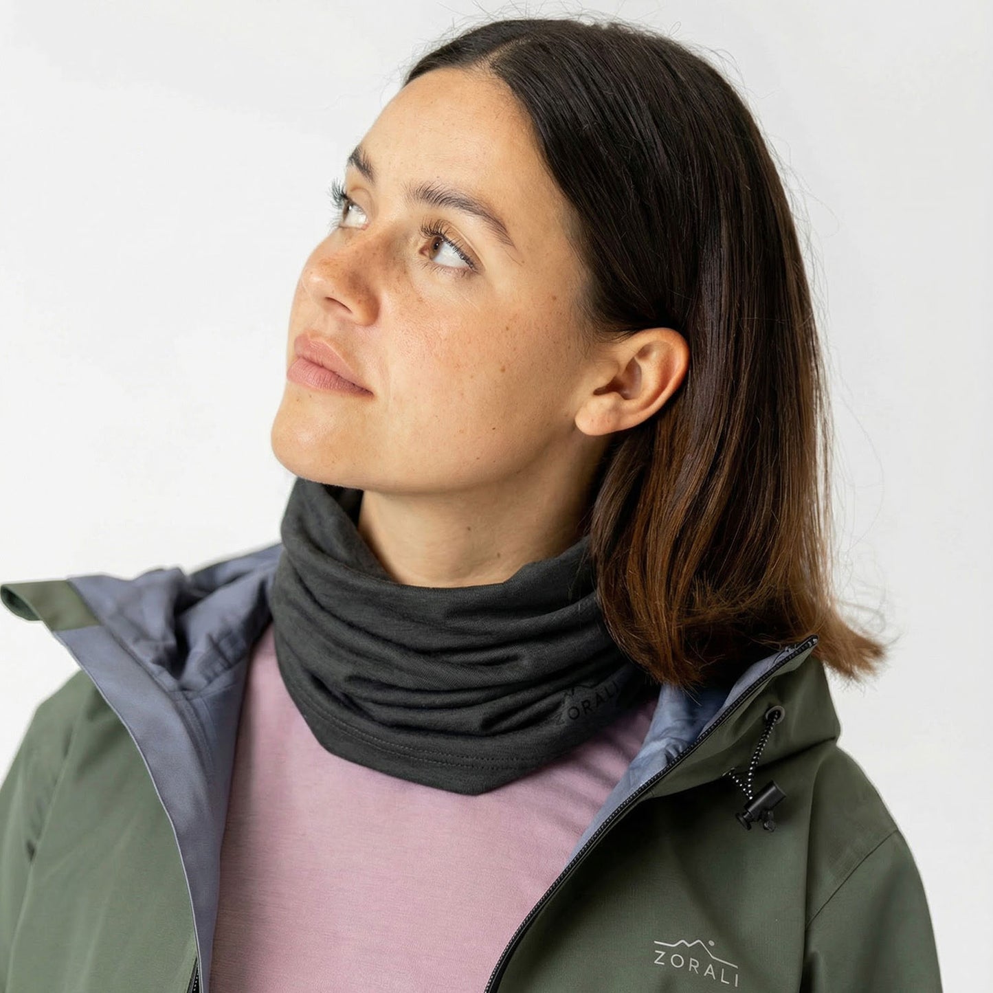 Merino Neck Gaiter Charcoal