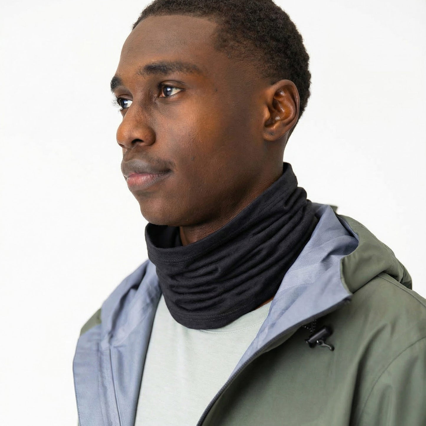 Merino Neck Gaiter Charcoal