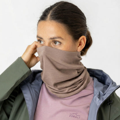 Merino Neck Gaiter Stone Marle