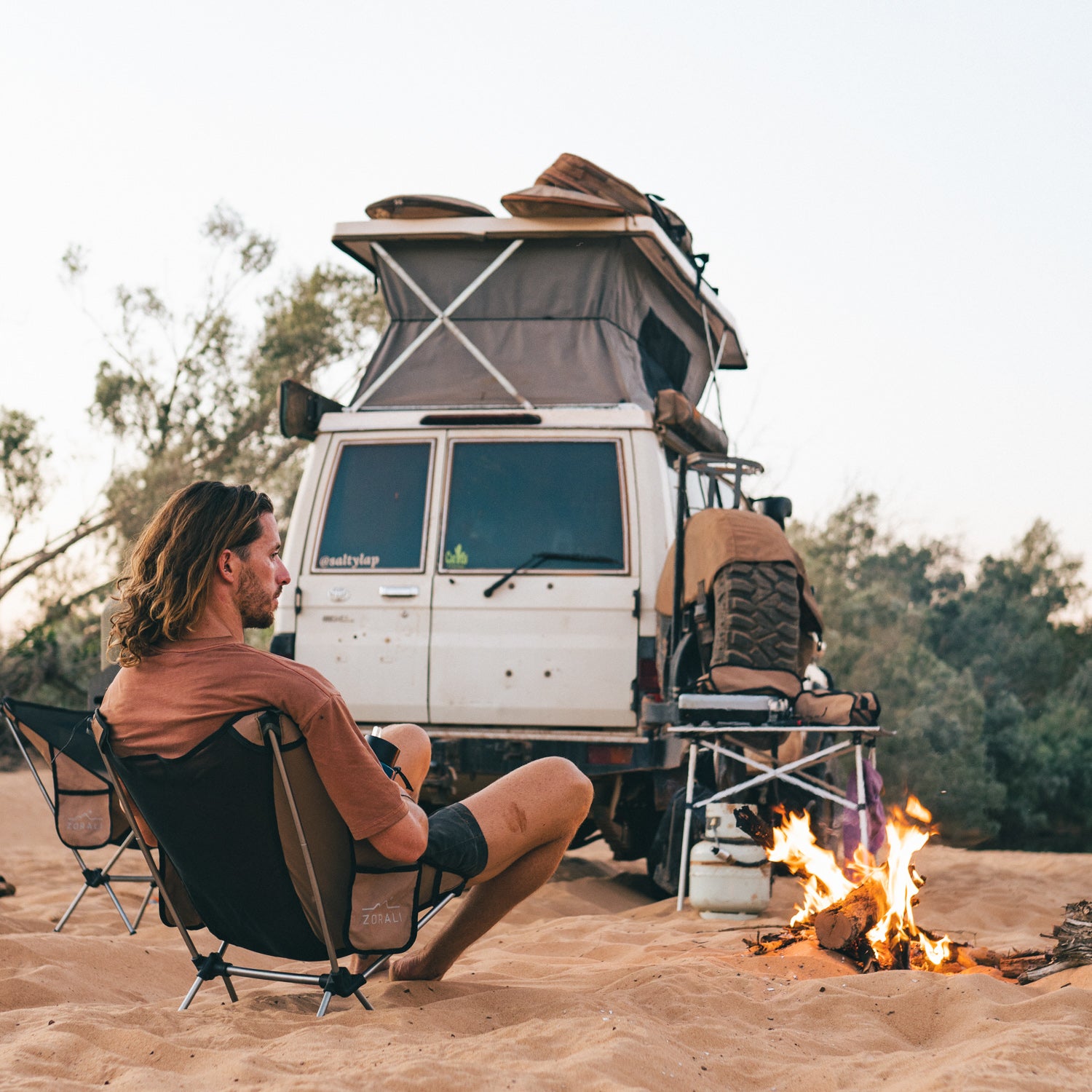 TrekReady Camp Chair Olive Zorali