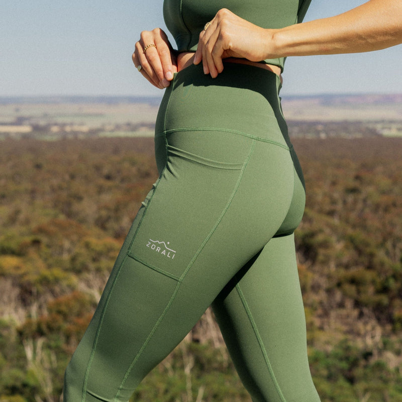 Womens Move Leggings Olive