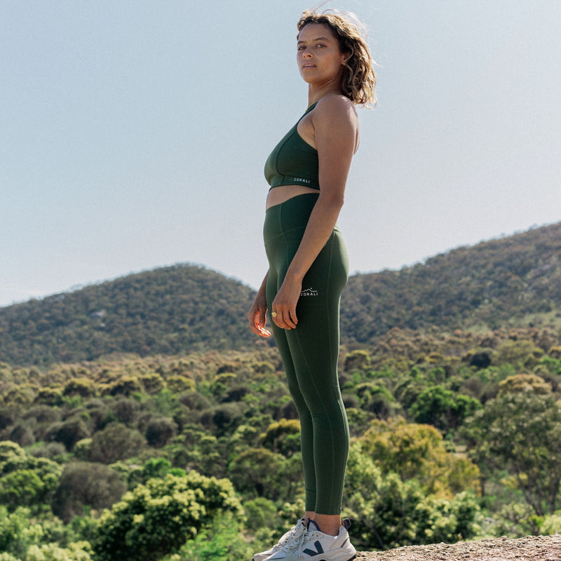 Womens Move Leggings Olive