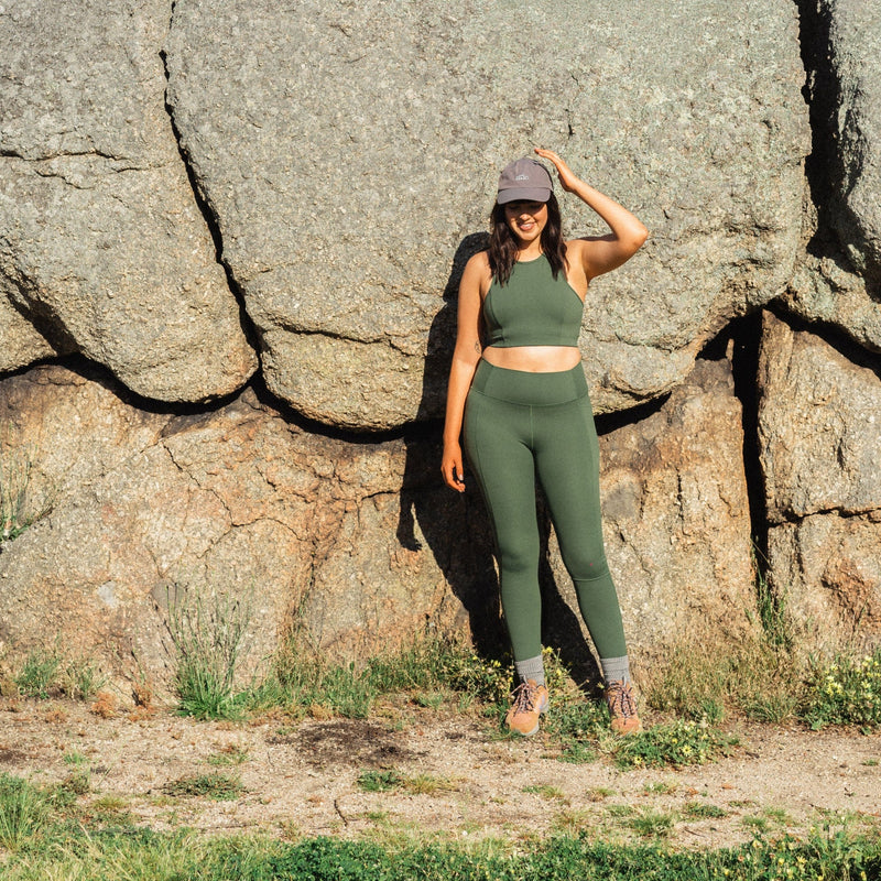 Womens Move Leggings Olive