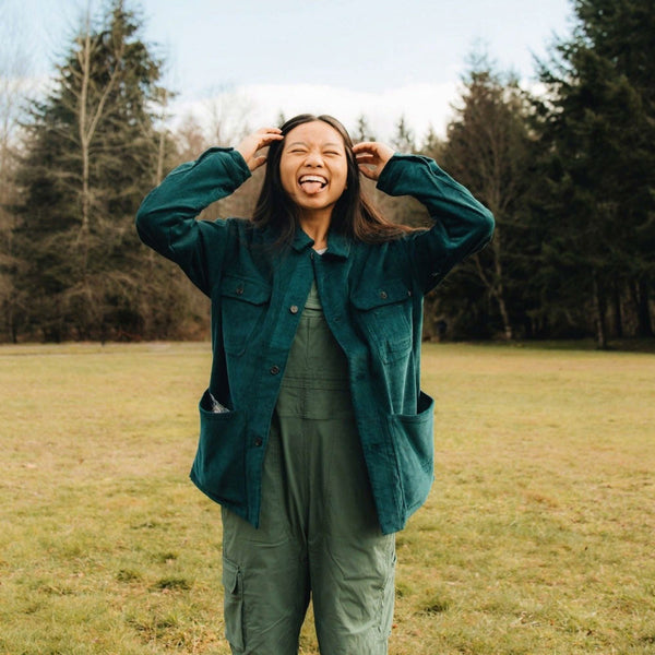 Organic Camp Jacket Ocean Blue