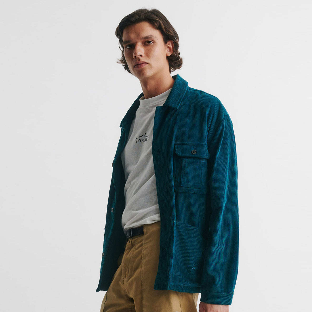 Organic Camp Jacket Ocean Blue