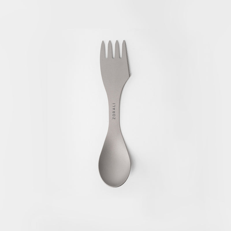 Trek-ready Titanium 3-in-1 Spork