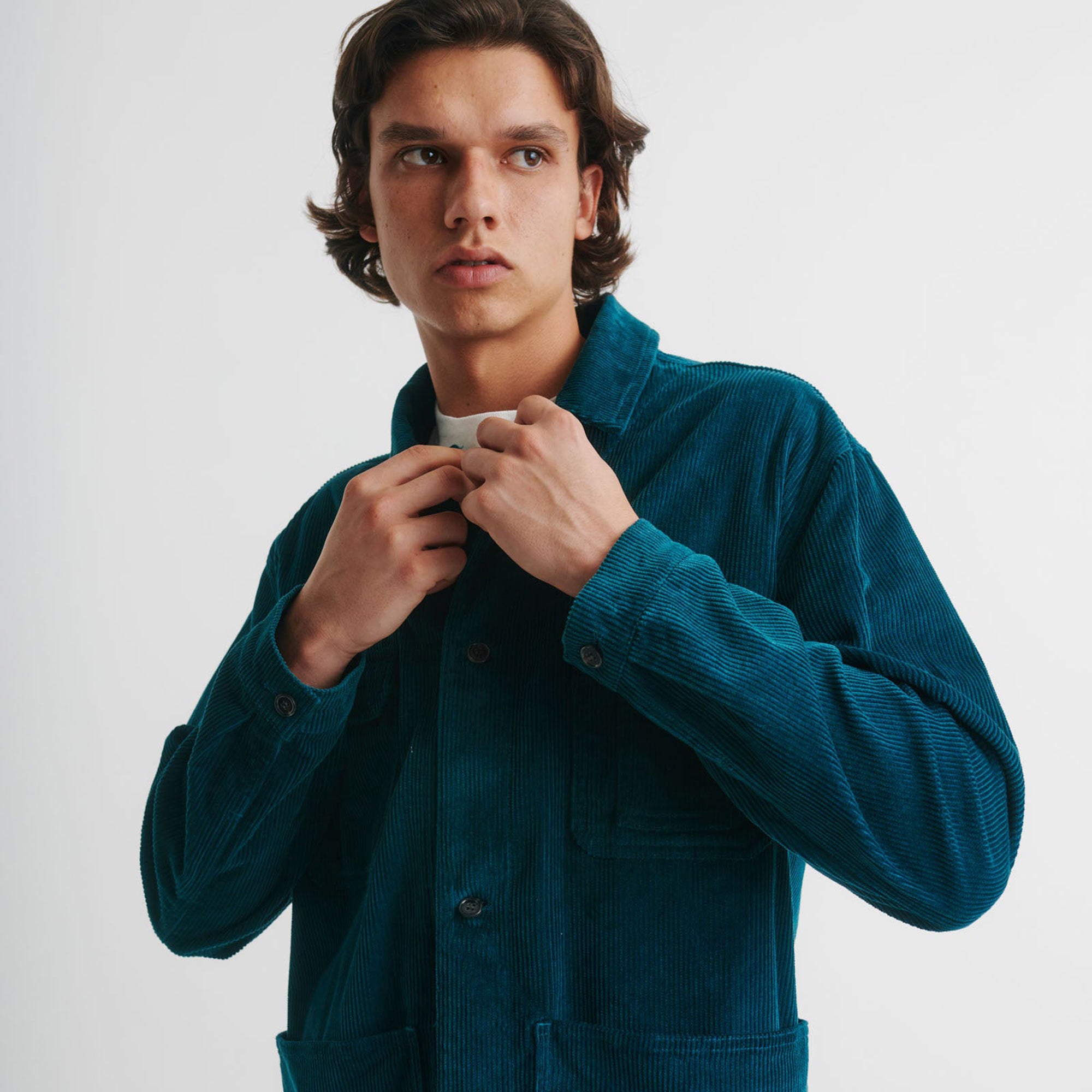 Organic Camp Jacket Ocean Blue