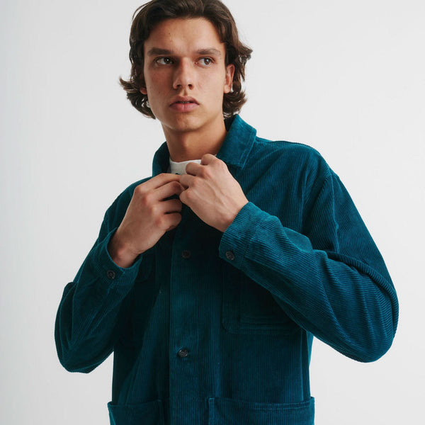Organic Camp Jacket Ocean Blue