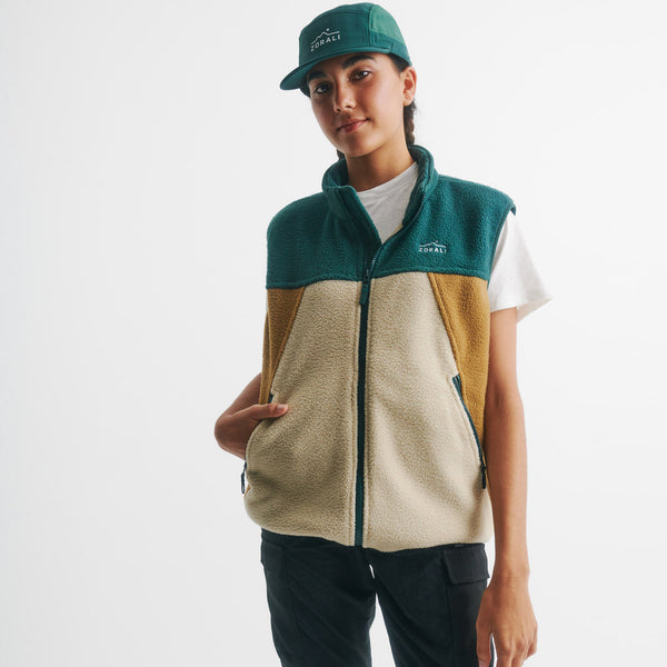 Retro Panel Vest Daintree Green
