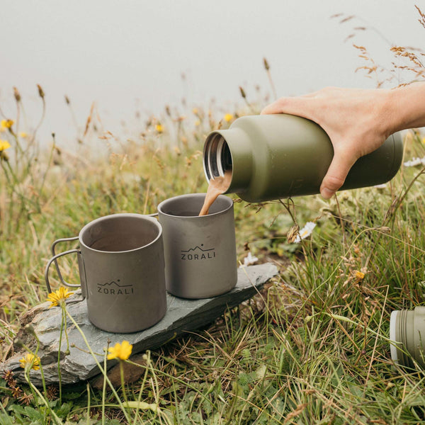 Trek-ready 375 mL Titanium Mug
