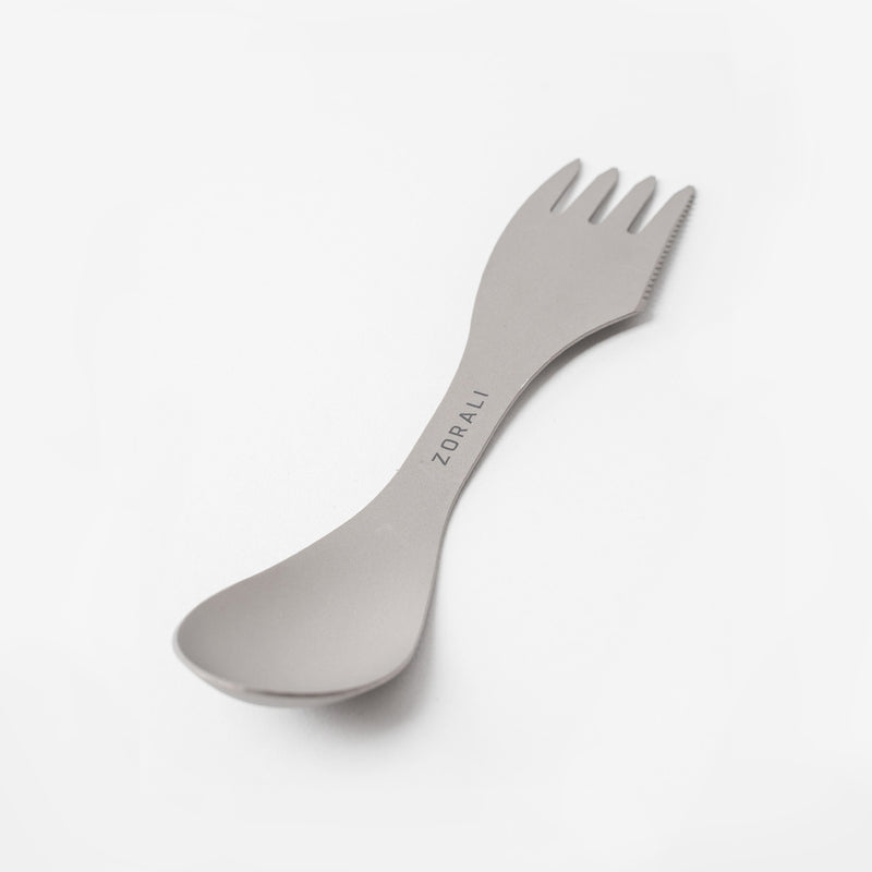 Trek-ready Titanium 3-in-1 Spork