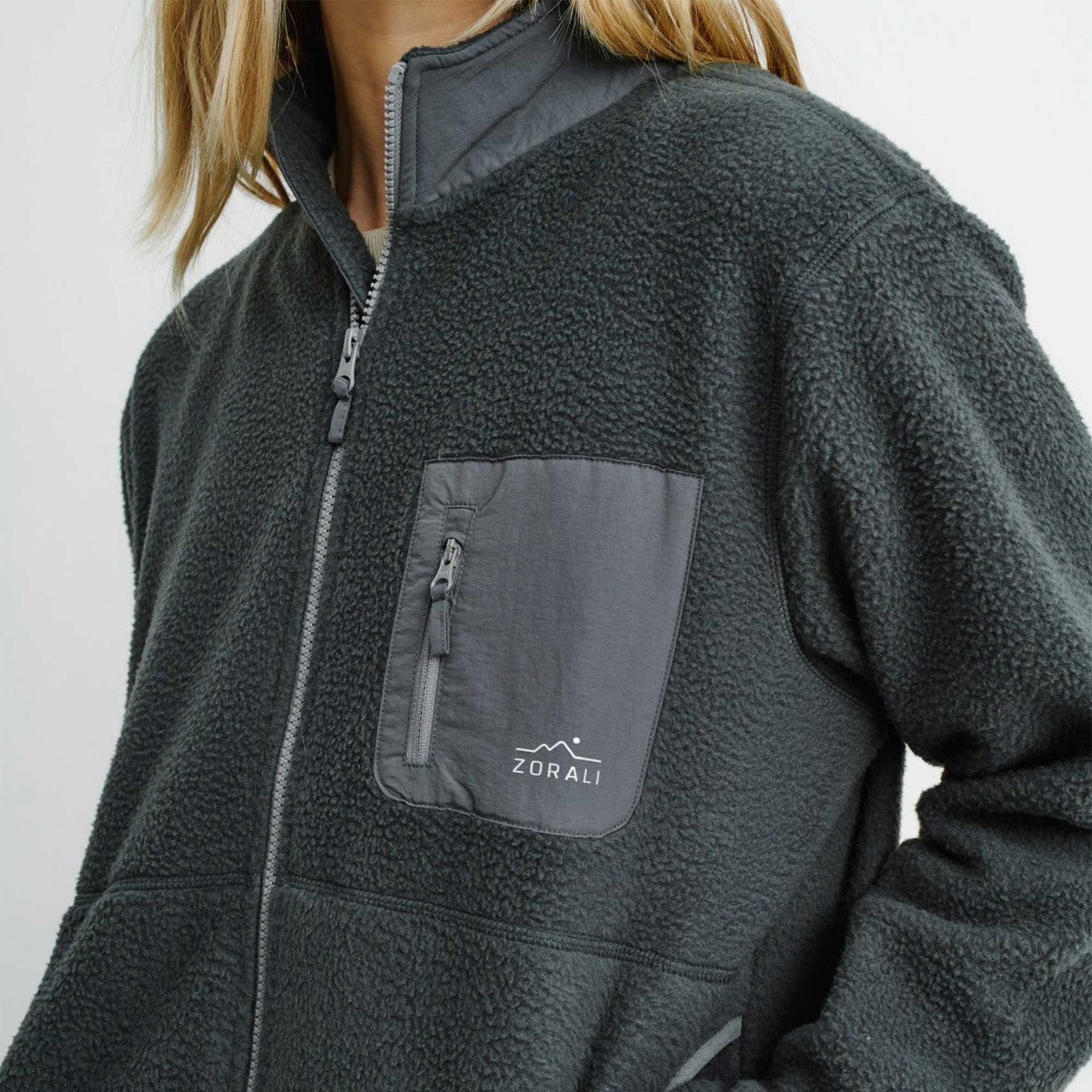 Womens Cosy Camp Fleece Stone Grey