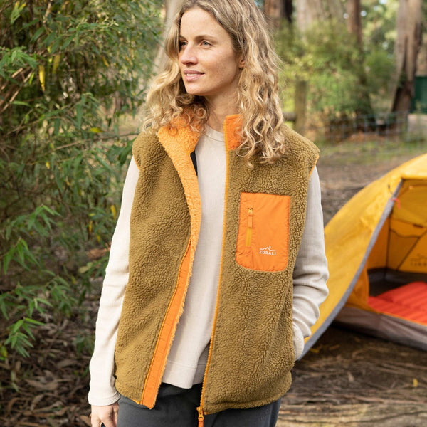 Womens Retro Recycled Vest Yellowstone