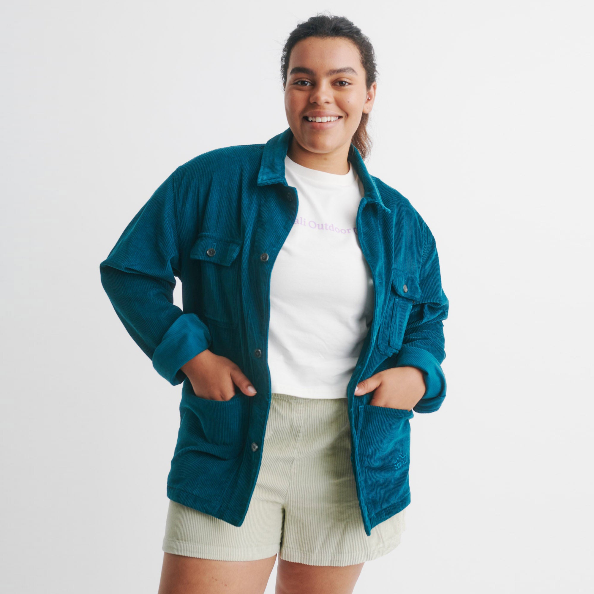 Organic Camp Jacket Ocean Blue