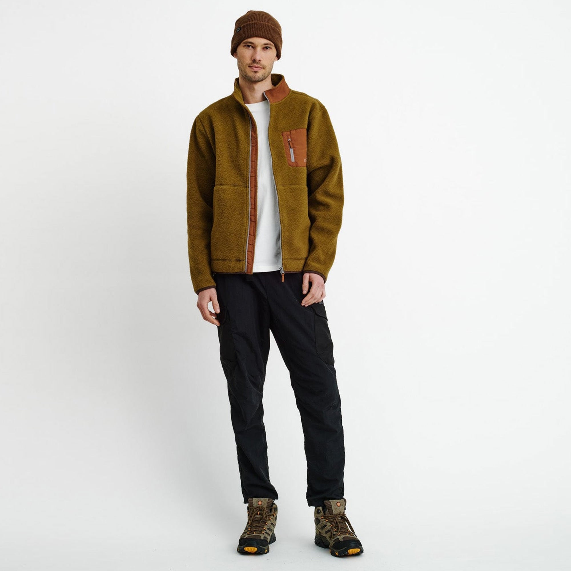 Mens Cosy Camp Fleece River Moss