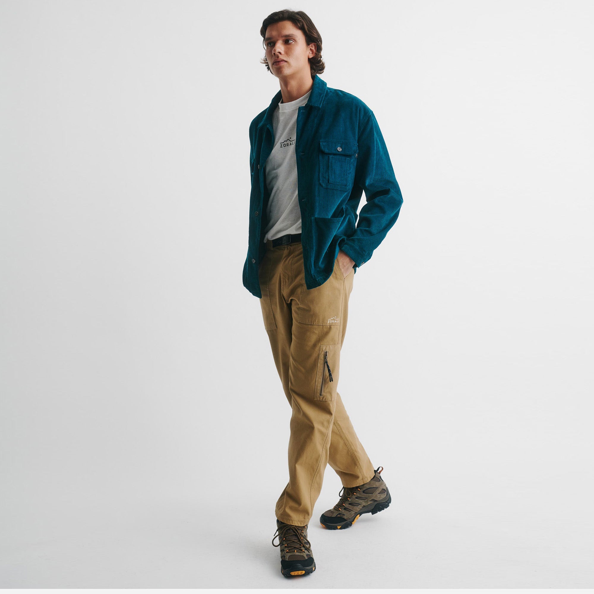 Organic Camp Jacket Ocean Blue
