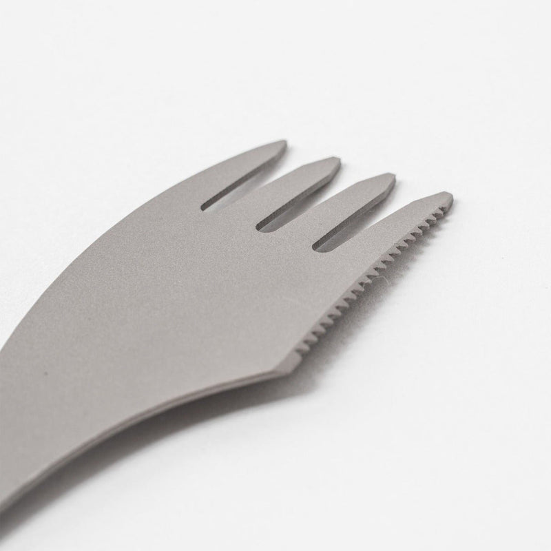 Trek-ready Titanium 3-in-1 Spork