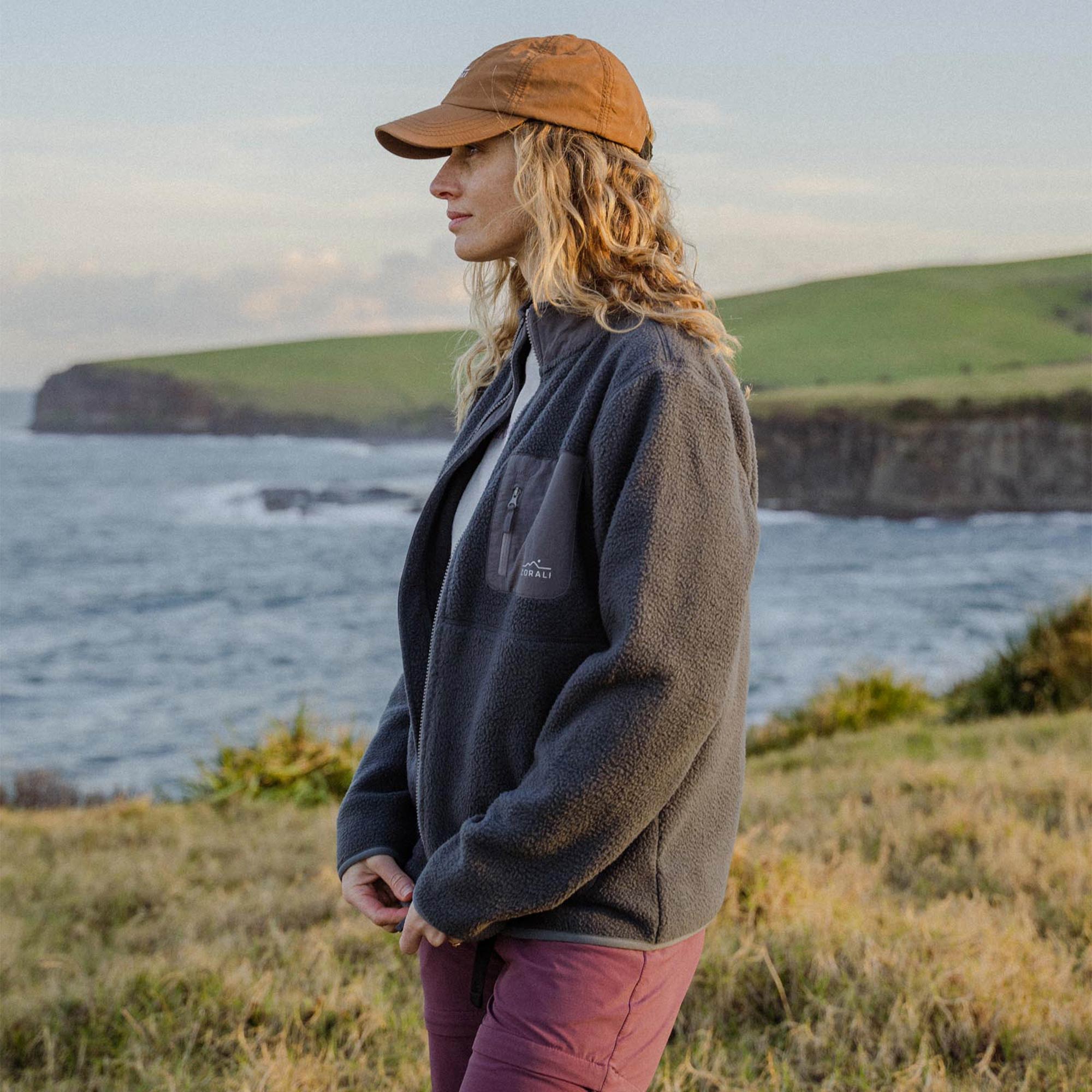 Womens Cosy Camp Fleece Stone Grey