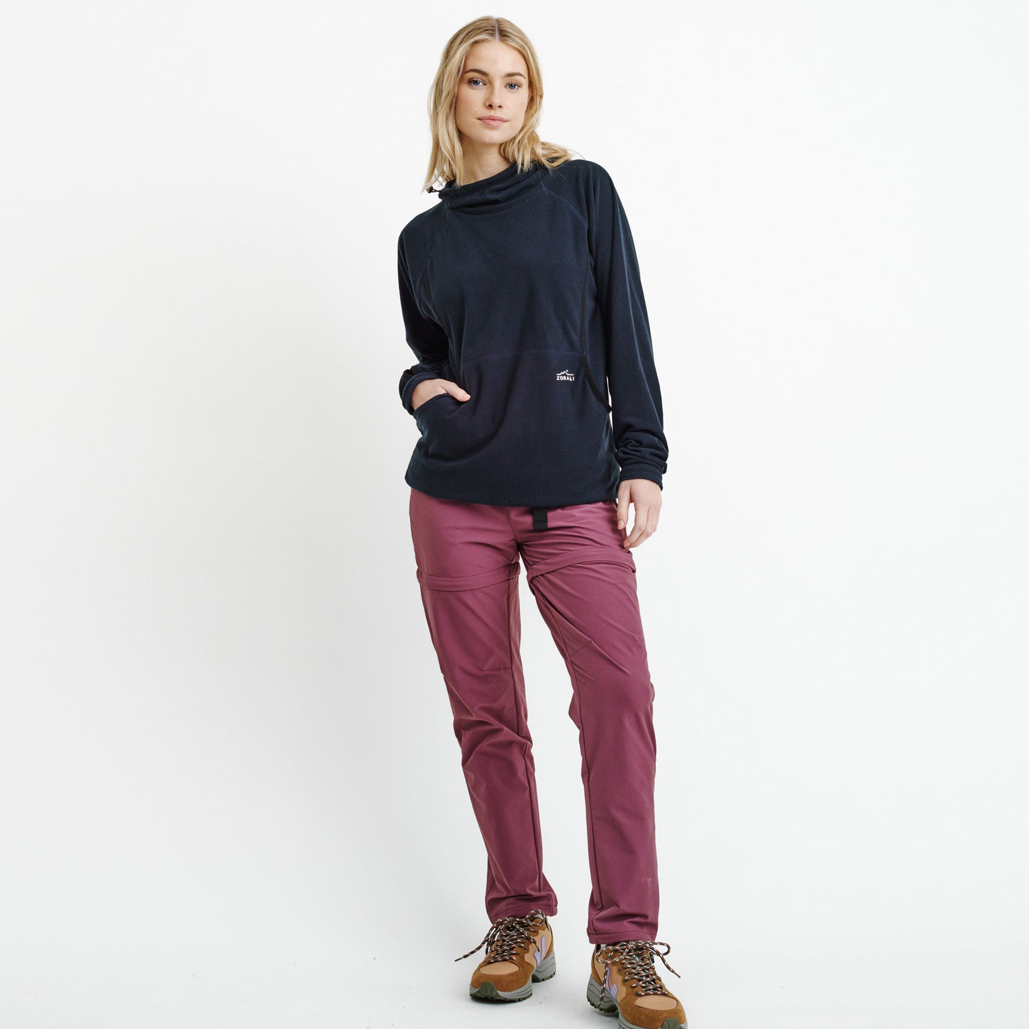 Womens Air-Grid Fleece Navy