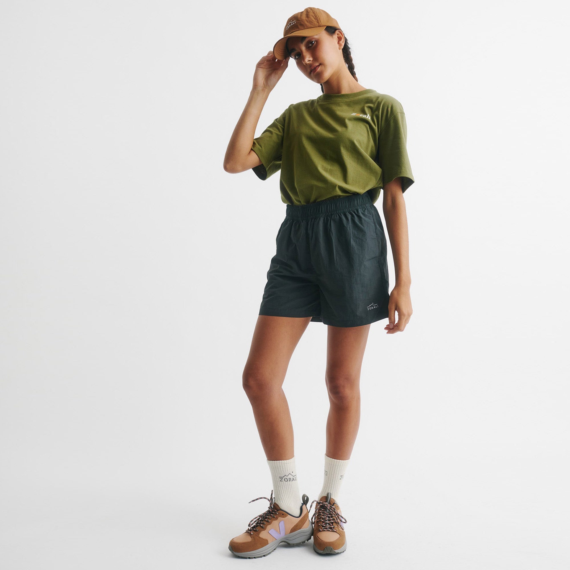Womens Relaxed Recycled Short Black