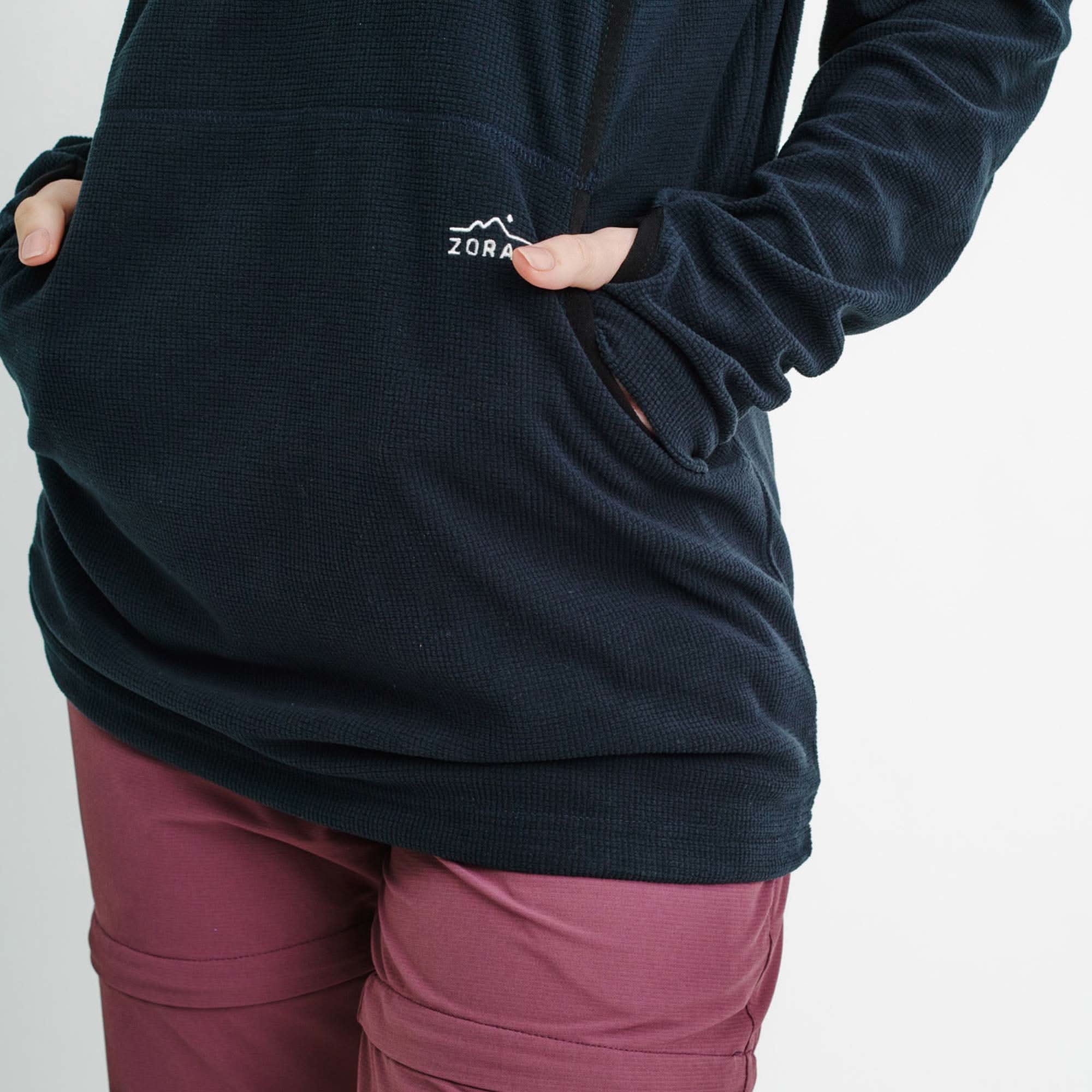 Womens Air-Grid Fleece Navy