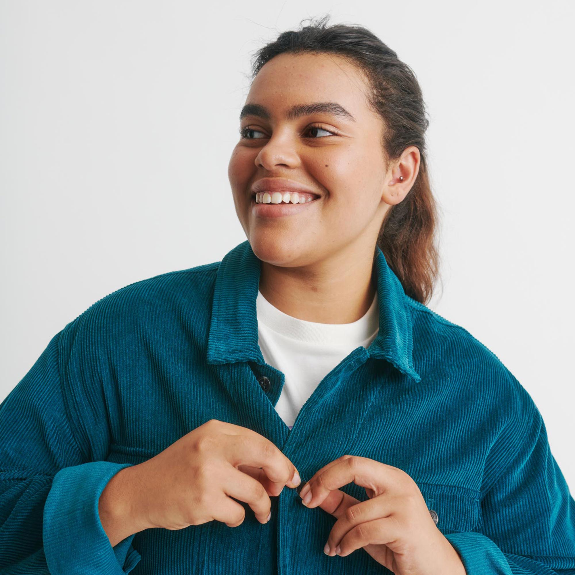 Organic Camp Jacket Ocean Blue