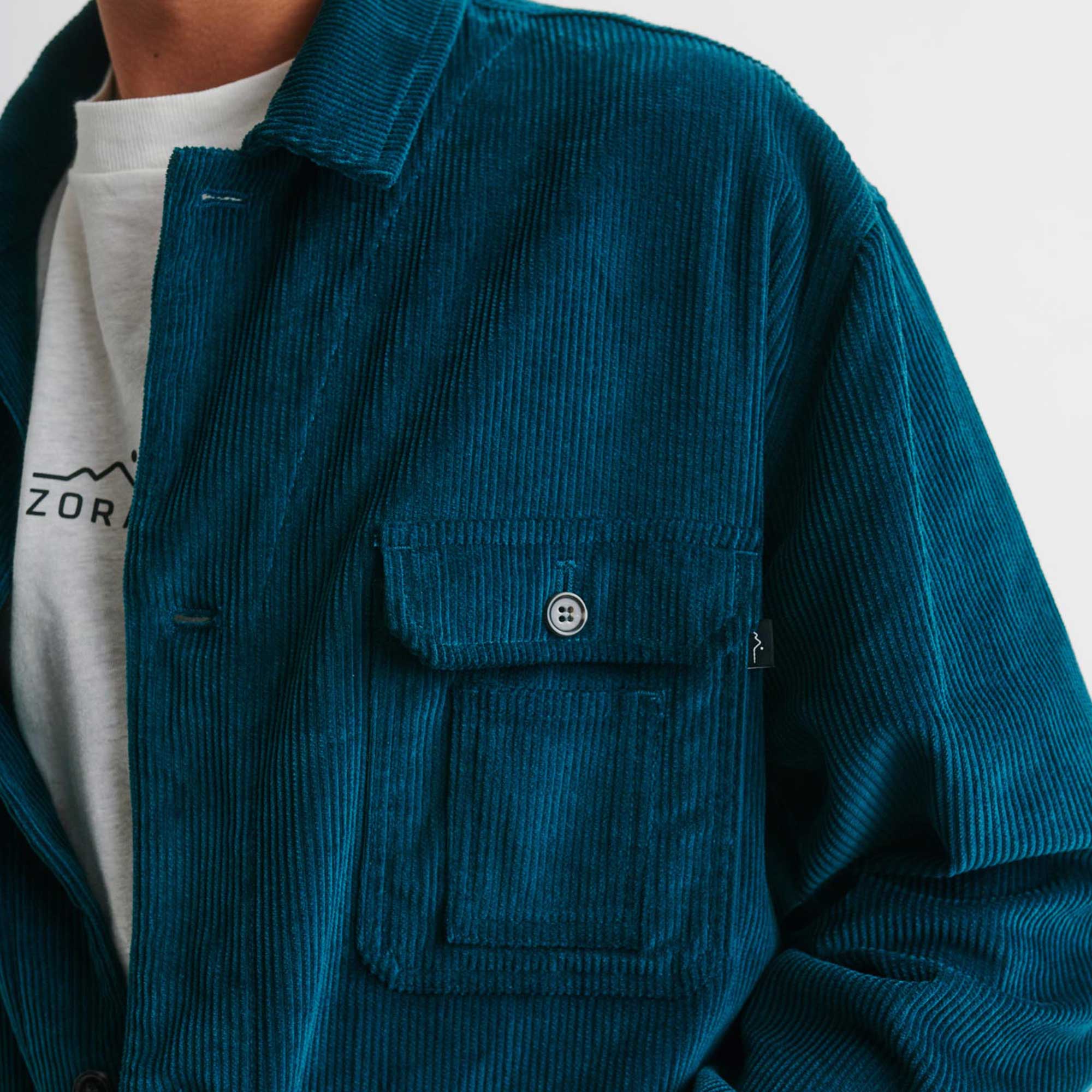 Organic Camp Jacket Ocean Blue