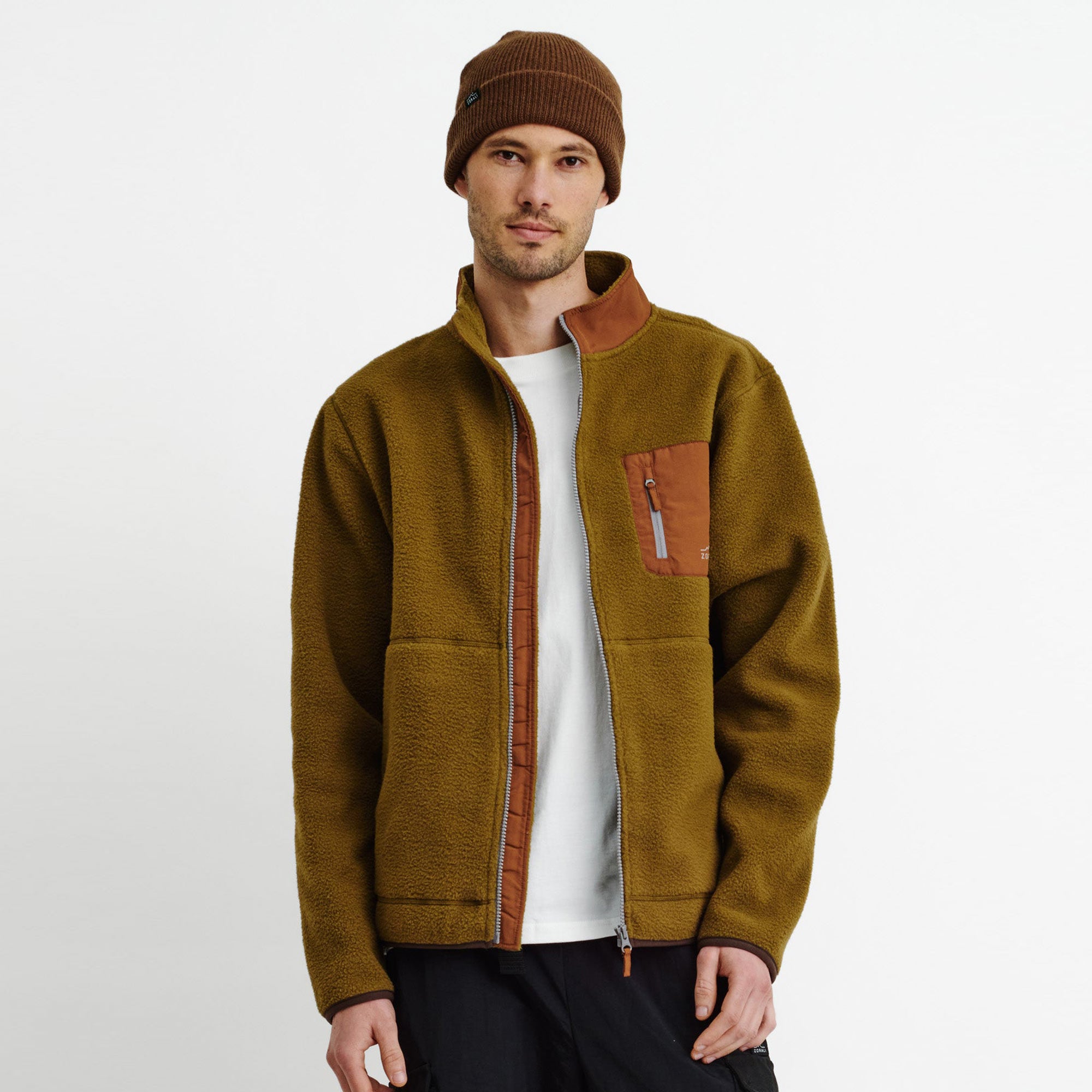 Mens Cosy Camp Fleece River Moss