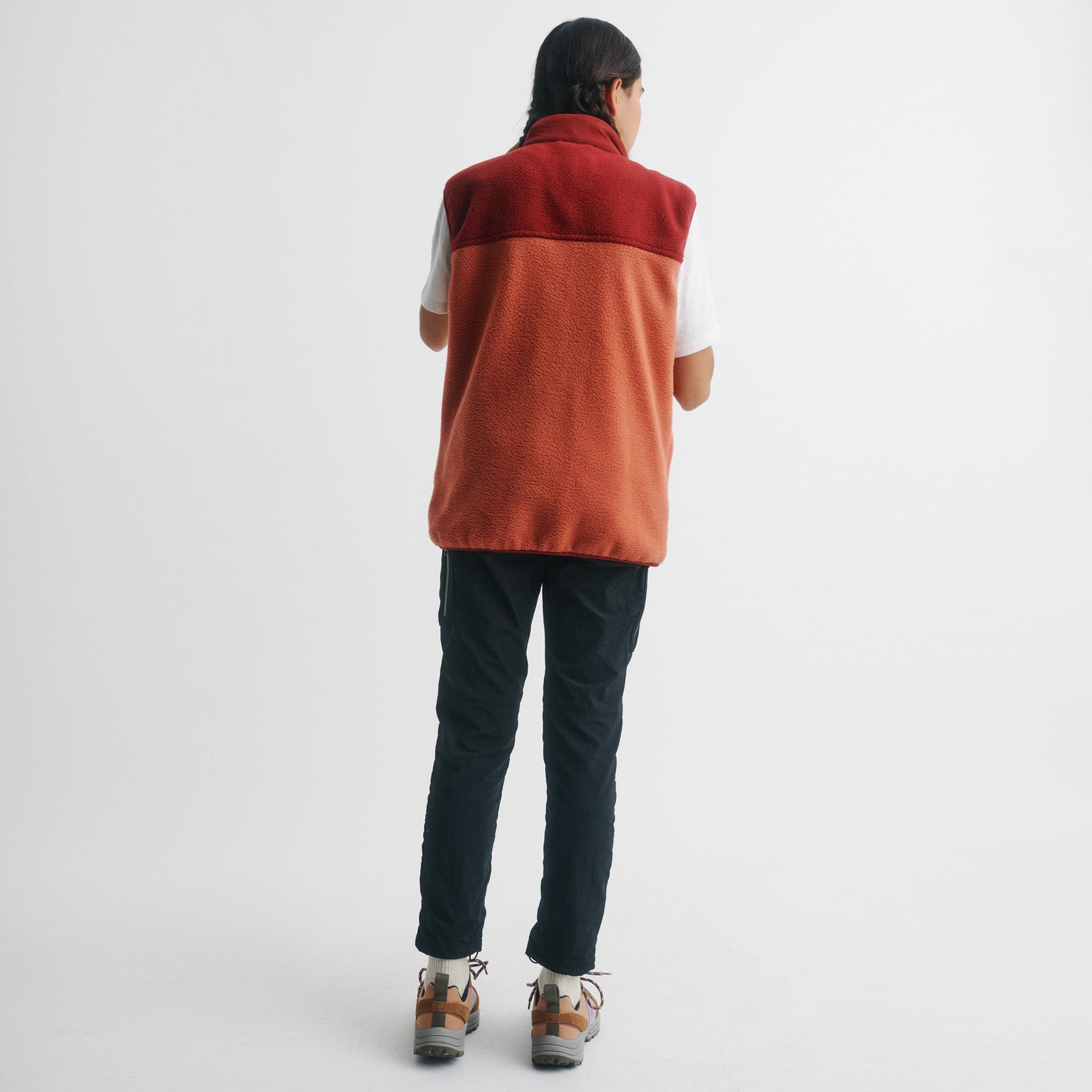 Womens Retro Panel Vest Hillier Salt